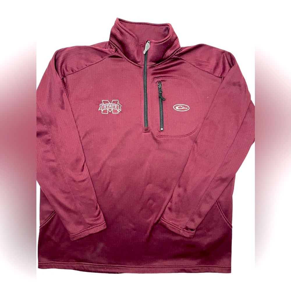 Mississippi State -Drake Waterfowl men’s XL Bulldogs 1/4 zip,jacket hunting